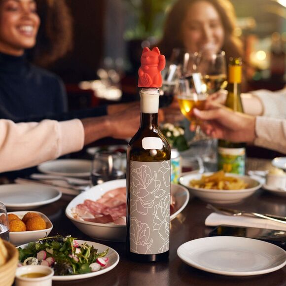 🆕 Fred Feline Lucky Cat Bottle Stopper 😻 - Picture 4 of 8